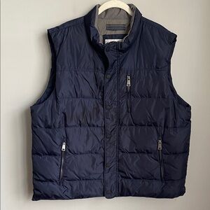 Orvis Essex Men’s Blue Quilted Duck Down Vest Size XL